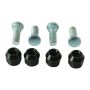 QuadBoss 608238 02-08 Yamaha YFM660 Grizzly 4x4 Front Wheel Stud & Nut Kit