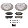 PowerStop SC7739 Semi-Coated Rotor and Low-Dust Ceramic Brake Pad Kit