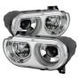 SPYDER 9027284 Xtune Dodge Challenger 08-14 Xenon Hid Model Only Projector Headlamps Chrome HD-JH-DCHAL08-HID-C
