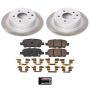 PowerStop SC7864 Semi-Coated Rotor and Low-Dust Ceramic Brake Pad Kit