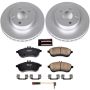 PowerStop CRK5790 Genuine Geomet Coated Rotor and Carbon-Fiber Ceramic Brake Pad Kit