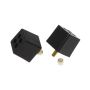 Prothane Universal Bump Stop 2X2X2 W 3/8in Stud - Black