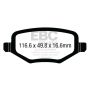 EBC Brakes DP63020 6000 Series Greenstuff Truck/SUV Brakes Disc Pads