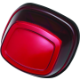 Kuryakyn 2912 Tracer LED Taillight Red Lens Without License Light