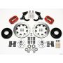 Wilwood 140-7676-DR Forged Dynalite Front Kit 12.19in Drilled Red 55-57 Chevy