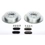 PowerStop K3073 Z23 Daily Driver Carbon-Fiber Ceramic Brake Pad and Drilled & Slotted Rotor Kit