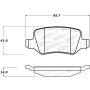 Stoptech 308.13580 Street Brake Pads - Front