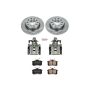 PowerStop KCOE3109 OE Stock Replacement Low-Dust Ceramic Brake Pad, Rotor and Caliper Kit