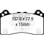 EBC Brakes DP22274 Greenstuff 2000 Series Sport Brake Pads