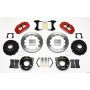 Wilwood 140-9224-R Narrow Superlite 4R Rear P-Brk Kit 12.88in Red 58-64 Olds/Pontiac Ends 2.81in Offset
