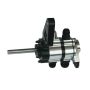 Moroso 22372 Tri Lobe Right Side Motor Plate Mount 2 Stage Fuel Pump Drive 1.200 Dry Sump Pump