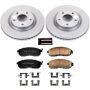 PowerStop CRK6094 Genuine Geomet Coated Rotor and Low-Dust Ceramic Brake Pad Kit