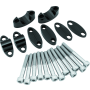 BikeMaster 151989 Aluminum Handlebar Risers 1-1/8in - Black