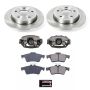 PowerStop KCOE123A OE Stock Replacement Low-Dust Ceramic Brake Pad, Rotor and Caliper Kit