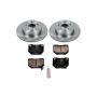 PowerStop KOE666 OE Stock Replacement Low-Dust Ceramic Brake Pad and Rotor Kit