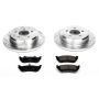 PowerStop K2984 Z23 Daily Driver Carbon-Fiber Ceramic Brake Pad and Drilled & Slotted Rotor Kit
