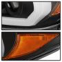 SPYDER 5085818 Projector Headlights - Sequential LED Turn Signal - Black