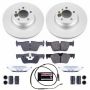 PowerStop CRK6852 Genuine Geomet Coated Rotor and Carbon-Fiber Ceramic Brake Pad Kit