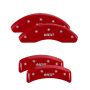 MGP 30002SMGPRD 4 Caliper Covers Engraved Front & Rear  Red finish silver ch