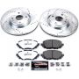 PowerStop K7358-26 Z26 Street Performance Ceramic Brake Pad and Drilled & Slotted Rotor Kit