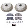 PowerStop SC2564 Semi-Coated Rotor and Low-Dust Ceramic Brake Pad Kit