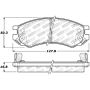 Stoptech 309.05070 Performance Brake Pads
