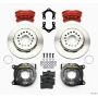 Wilwood 140-7144-R Forged Dynalite P/S Park Brake Kit Red Mopar/Dana 2.36in Off w/Snap Ring Brng