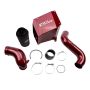Wehrli WCF100303-RED 07.5-10 Chevrolet Duramax LMM 4in Intake Kit Stage 2 - WCFab Red