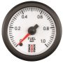 AutoMeter ST3353 Stack 52mm 0-1 Bar M10 Male Pro Stepper Motor Fuel Pressure Gauge - White