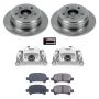 PowerStop KCOE1083A OE Stock Replacement Low-Dust Ceramic Brake Pad, Rotor and Caliper Kit