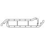 Cometic Gasket C15129 Cometic Ford 8BA/8CM Flathead V8 .060in KF Oil Pan Gasket