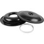 ALLSTAR PERFORMANCE ALL25901 LW 14in A/C Kit Black No Element 1/2in Spacer