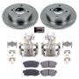 PowerStop KCOE741A OE Stock Replacement Low-Dust Ceramic Brake Pad, Rotor and Caliper Kit