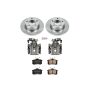 PowerStop KCOE940 OE Stock Replacement Low-Dust Ceramic Brake Pad, Rotor and Caliper Kit