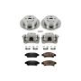 PowerStop KCOE5498 OE Stock Replacement Low-Dust Ceramic Brake Pad, Rotor and Caliper Kit