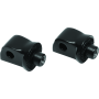 Kuryakyn 8924 Splined Passenger Peg Adapter Black