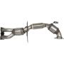 FORTLUFT 4401579 Rear EPA (Federal) Direct-Fit Catalytic Converter for 11-15 Volvo S60, 08-15 S80, 10-15 XC60, 09-15 XC70