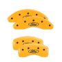 MGP 10221SFRDYL 4 Caliper Covers Engraved Front & Rear Oval logo/Ford Yellow finish black ch