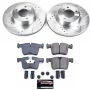 PowerStop K6743 Z23 Daily Driver Carbon-Fiber Ceramic Brake Pad and Drilled & Slotted Rotor Kit