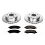 PowerStop K2193 Z23 Daily Driver Carbon-Fiber Ceramic Brake Pad and Drilled & Slotted Rotor Kit