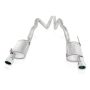 Stainless Works M08GTL 2007-10 Shelby GT500 3in Catback X-Pipe S-Tube Mufflers
