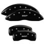 MGP 4 Caliper Covers Engraved Front & Rear MGP Black Finish Silver Char 2019 Lincoln Nautilus