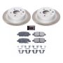 PowerStop SC098 Semi-Coated Rotor and Low-Dust Ceramic Brake Pad Kit
