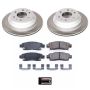 PowerStop SC2050 Semi-Coated Rotor and Low-Dust Ceramic Brake Pad Kit