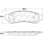 Stoptech 309.10670 Sport Brake Pads w/Shims and Hardware - Rear