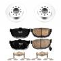 PowerStop CRK170 Genuine Geomet Coated Rotor and Low-Dust Ceramic Brake Pad Kit