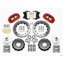 Wilwood 140-12307-DR Narrow Superlite 6R Front Hub Kit 12.88in Red Heidts Tri -5 2 inch Drop Spindle
