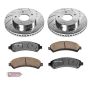 PowerStop K2004-36 Z36 Truck and SUV Carbon-Fiber Ceramic Brake Pad and Drilled & Slotted Rotor Kit