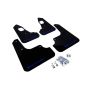 Rally Armor 2008+ Mitsubishi EVO X UR Black Mud Flap w/ Blue Logo