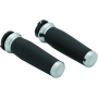 Kuryakyn 5940 Thresher Grips Dual Cable Chrome